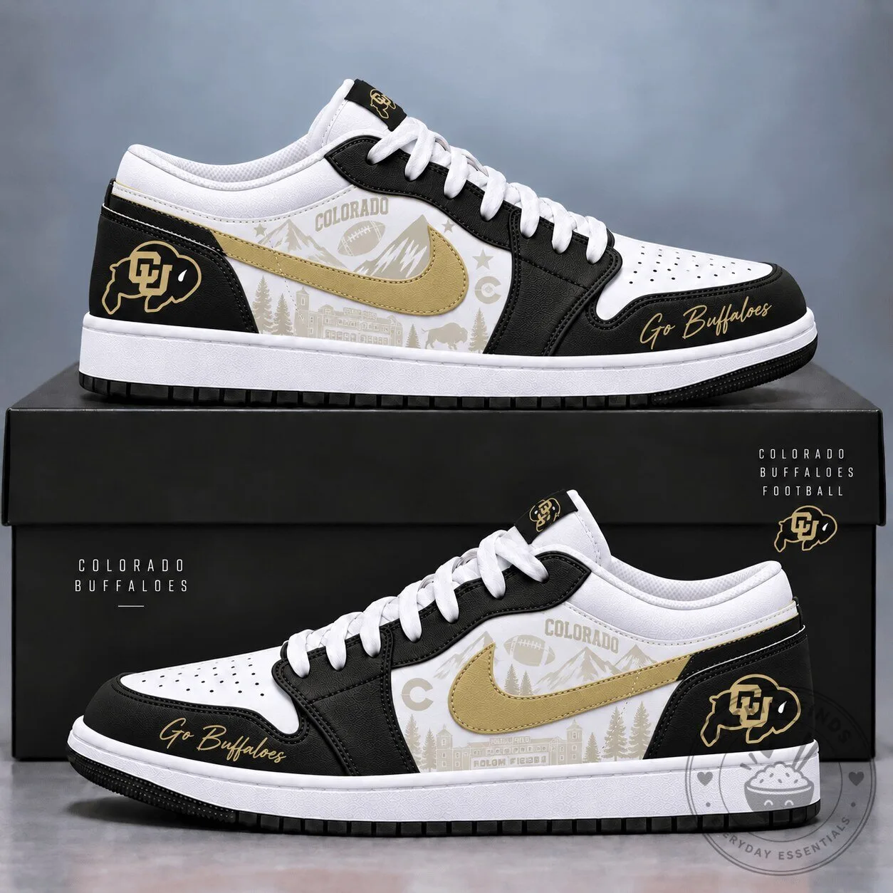 Colorado Buffaloes Football Team Fan Sport Shoes