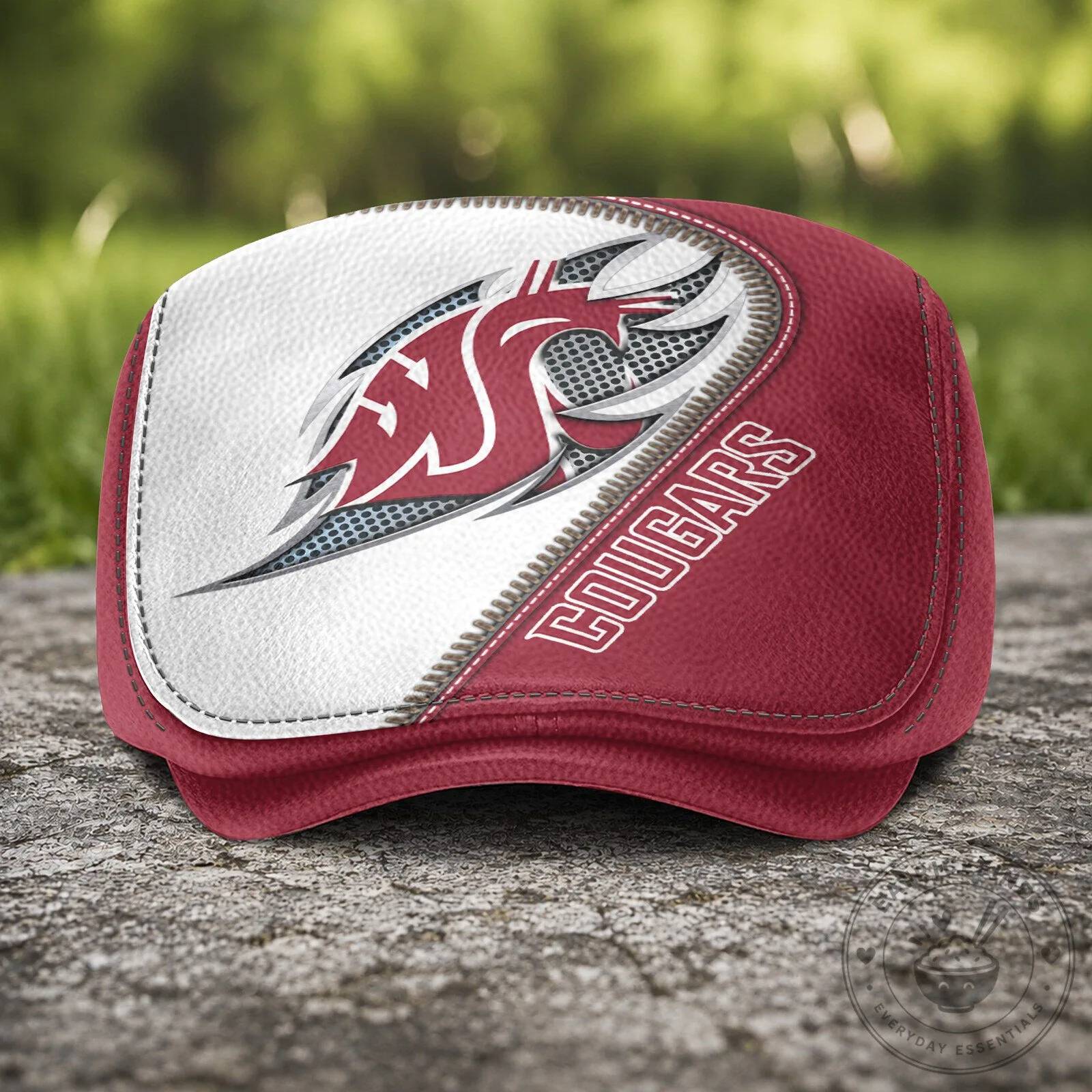 Washington State Cougars NCAA College Football Team Logo Flat Cap Hat 10 Washington State Cougars NCAA College Football Team Logo Flat Cap Hat
