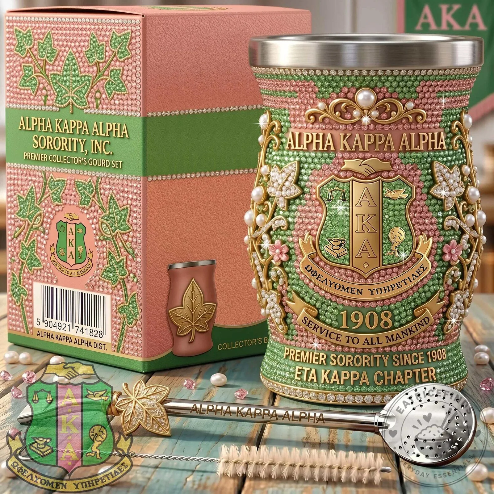 Alpha Kappa Alpha Sorority Inc. Premier Collector's Gourd Set