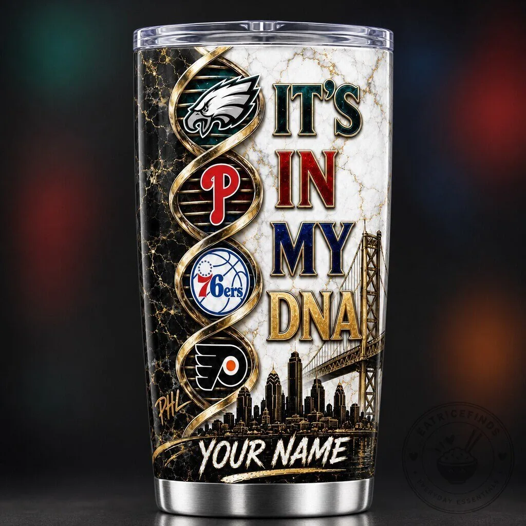 Philadelphia Eagles Flyers 76ers Phillies Sports Fan Tumbler Cup