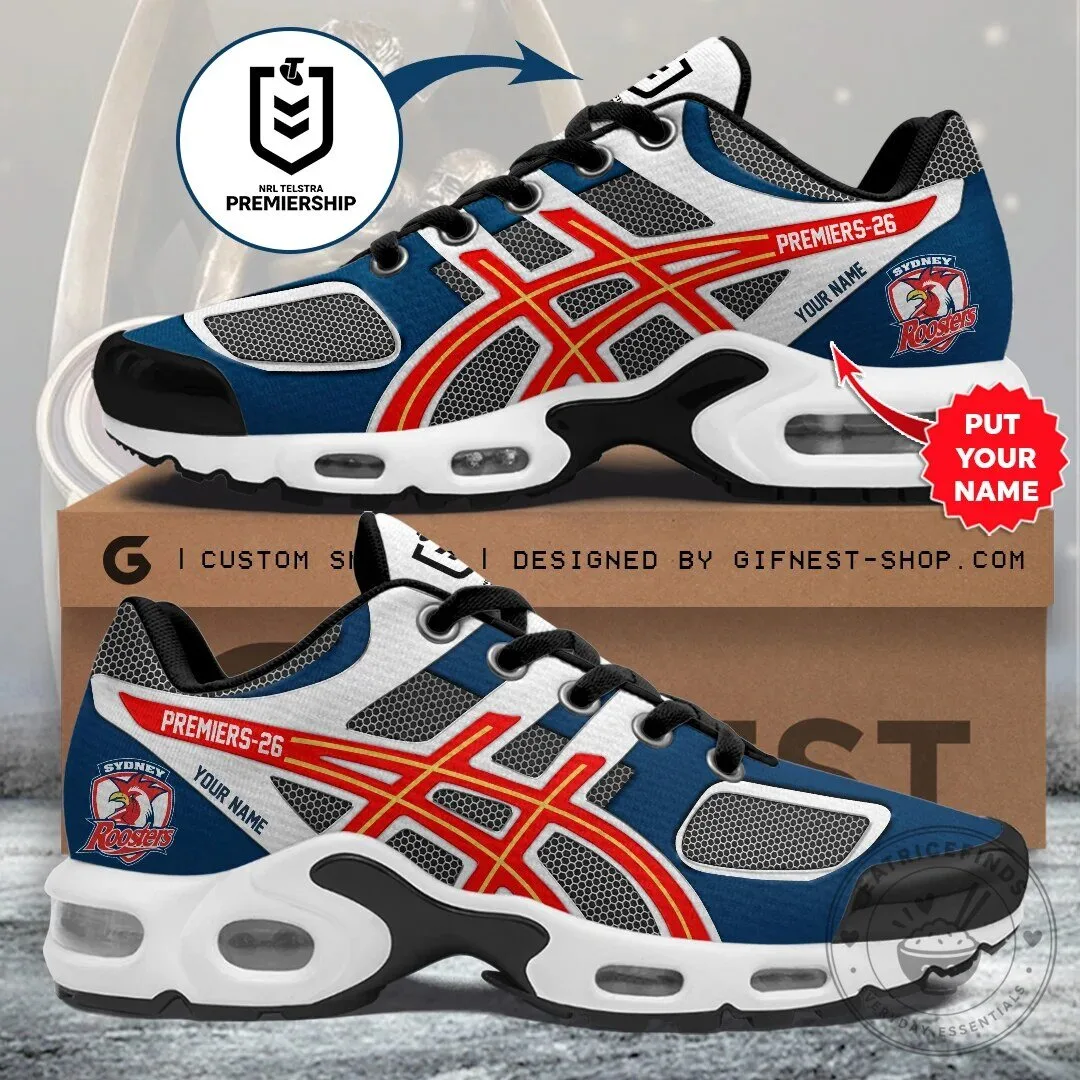 Sydney Roosters National Rugby League Premiers Personalized Air Max Shoes