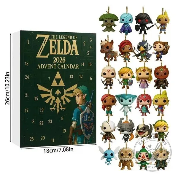 The Legend of Zelda 2026 Advent Calendar with 24 Surprise Mini Figures