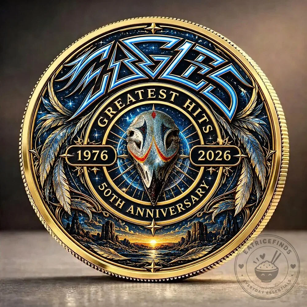 The Eagles Band Greatest Hits 50th Anniversary Commemorative Coin