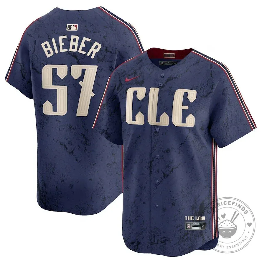 Cleveland Guardians Shane Bieber City Connect 2024 Baseball Jersey