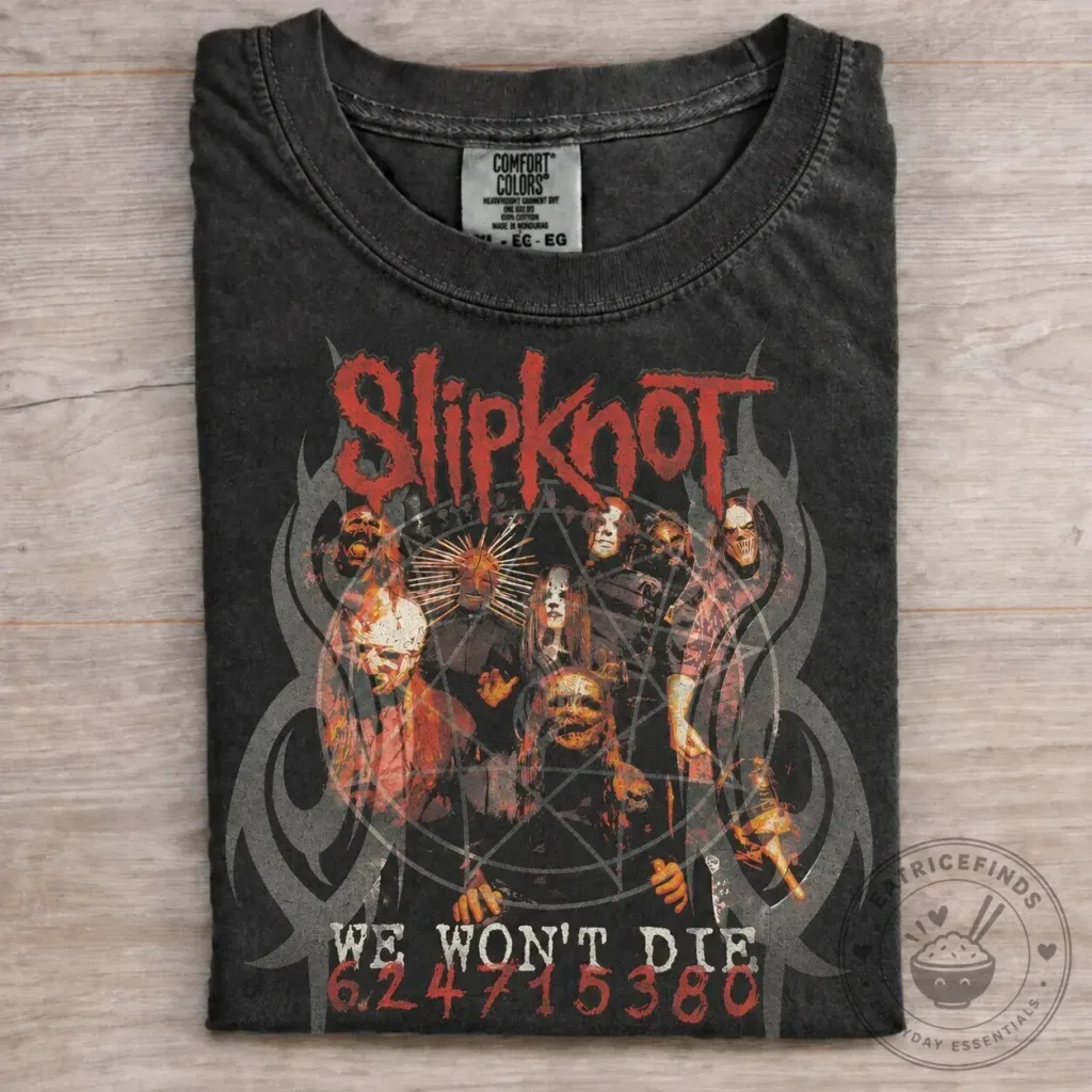 Slipknot We Won't Die Band Concert Graphic T-Shirt Slipknot We Won't Die Band Concert Graphic T-Shirt