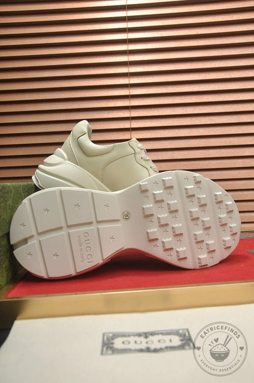 Gucci Cream Pink Interlocking G Logo Womens Sneakers 9 Gucci Cream Pink Interlocking G Logo Womens Sneakers